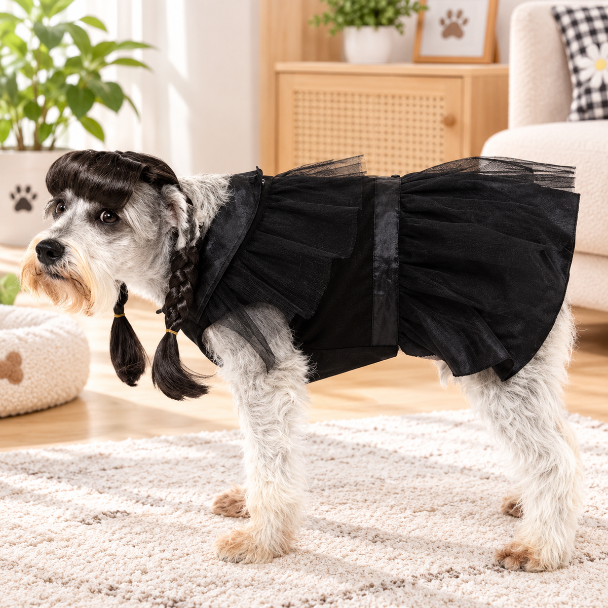 Gothic Halloween Dog Costume Dress