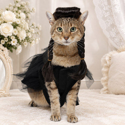 Gothic Halloween Dog Costume Dress