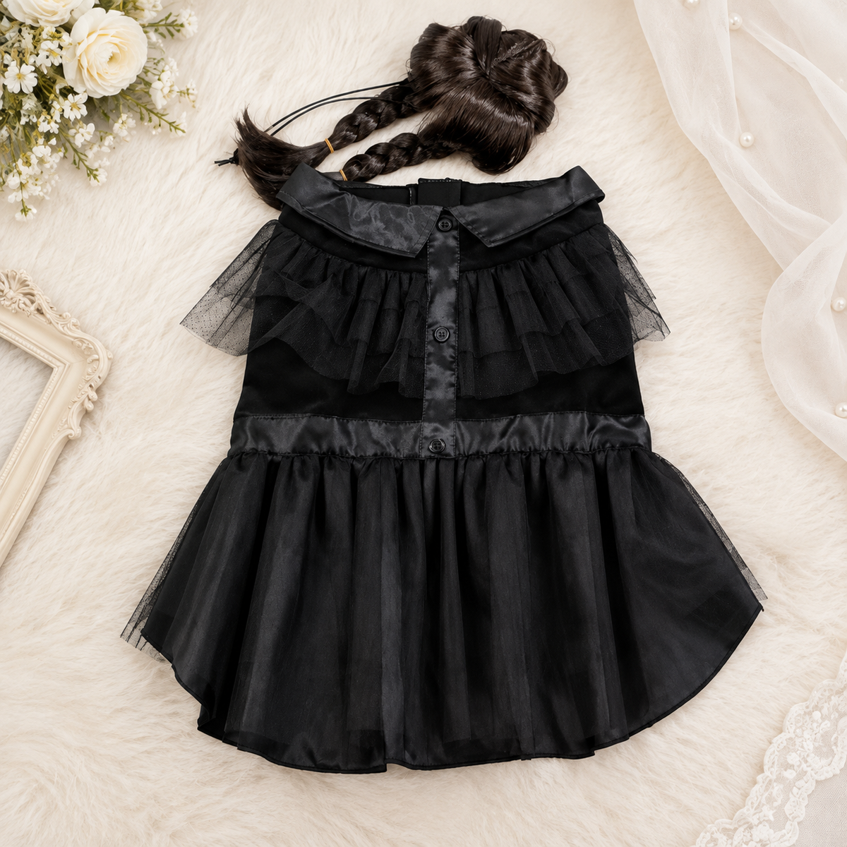 Gothic Halloween Dog Costume Dress